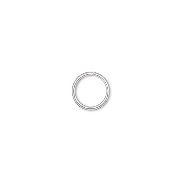 Jump ring, sterling silver-filled, 9mm round, 7.5mm inside diameter, 20 gauge. Sold per pkg of 50. image number 0