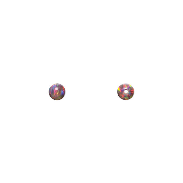 Bead, Mexican "opal" (silica and epoxy) (man-made), 4mm round. Sold per pkg of 2. image number 0