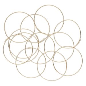 Earring hoop 1pkg10 14Kt gold-filled, 32mm round, 5 pair