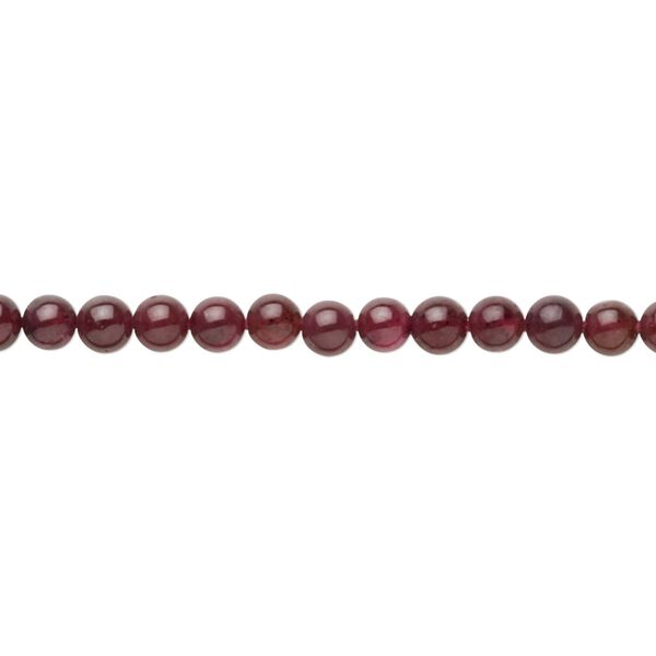Garnet 1pkg1, round bead 15 inch 3-3.5mm image number 0