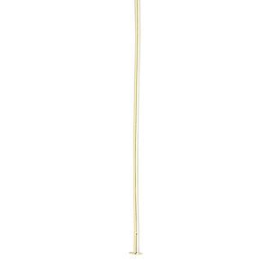 Head pin, gold-plated brass, 3 inches, 21 gauge. Sold per pkg of 100.