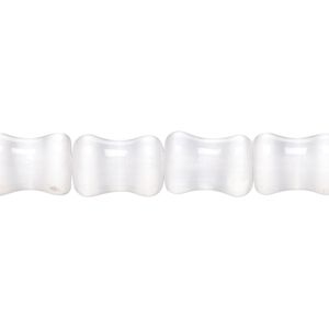 Selenite 1pkg1, bamboo bead 15.5-16 inch 12x8mm