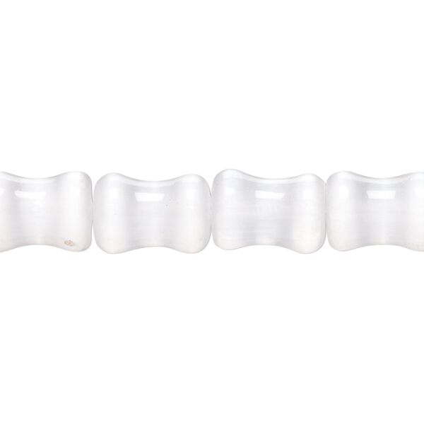 Selenite 1pkg1, bamboo bead 15.5-16 inch 12x8mm image number 0