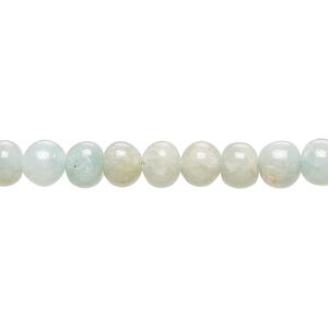 Aquamarine 1pkg1, hand-cut rondelle bead 14 inch 5x3mm-7x6mm