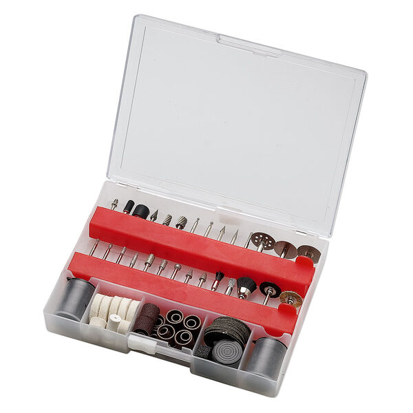 Rotary tool accessories, steel, 1/8 inch shank. Sold per 188-piece set. image number 0