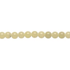 Olive new "jade" 1pkg1, round bead natural 15.5-16 inch 4mm