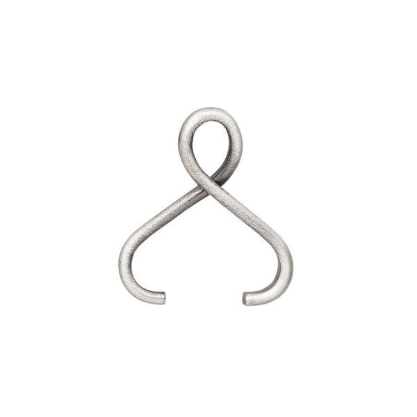 Bail, ice-pick pendant, antique silver-plated brass, 21x6mm with 11mm grip length. Sold individually. image number 0