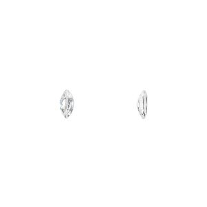 White topaz 1pkg4, hand-cut faceted marquise gem natural 6x3mm