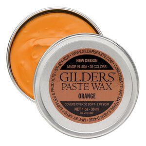 Wax paste, Gilders Paste®, pkg/1-ounce tin, orange.