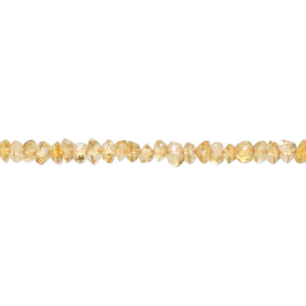 Citrine 1pkg1, hand-cut faceted rondelle saucer bead C grade, 14 inch 2x1mm-4x2mm image number 0