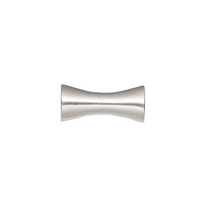 Bead, sterling silver, 17.5x7.5mm bamboo. Sold individually.