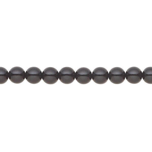 Pearl 500pk magic black, Preciosa Czech crystal 5mm round image number 0