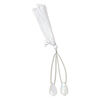 Rainbow moonstone 1pkg2, hand-cut top-drilled puffed kite bead natural B grade, 17x10mm image number 1