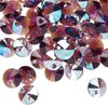 Drop 12pk amethyst shimmer, Crystal Passions® 8mm pendant mini disk 6428 image number 1