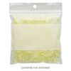 Bag, Tite-Lip™, plastic, clear and white, 3-inch top zip with block and hole. Sold per pkg of 1,000. image number 0