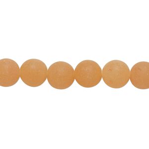 Red aventurine 1pkg1, matte round bead natural 8 inch 8mm