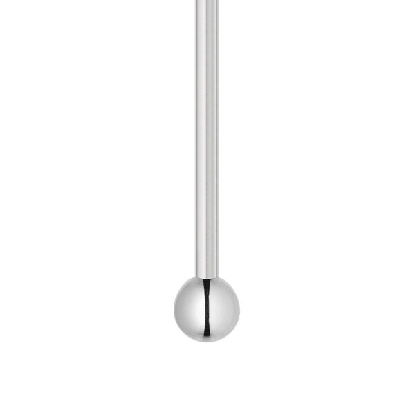 Head pin 1pkg10 sterling silver, 3 inch / 2mm ball tip, 21 gauge image number 0