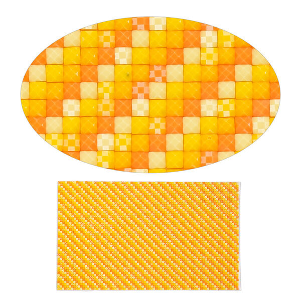 Adhesive sheet, My Style Deco Art™, peel-off, resin and glue, orange ombre, 8 x 4-3/4 inch rectangle, 1.8mm thick. Sold individually. image number 0