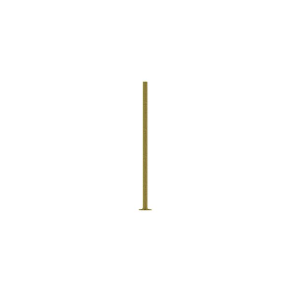 Head pin, antique brass-plated steel, 3/4 inch, 21 gauge. Sold per pkg of 500. image number 0