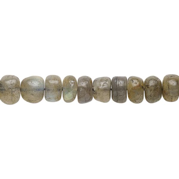 Labradorite 1pkg1, hand-cut rondelle bead natural 8 inch 7x3mm-8x6mm image number 0