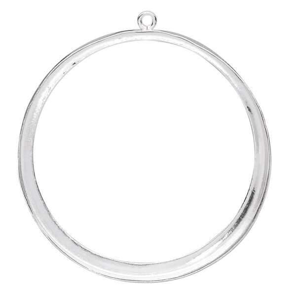 Focal, fine silver, 39mm round with open back and 38mm round setting. Sold individually. image number 0