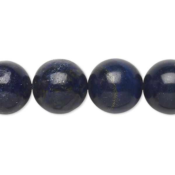 Lapis lazuli 1pkg1, round bead 15 inch 13-14mm image number 0