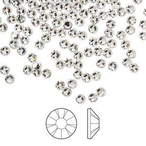 Flat back 144pk crystal foil back, Preciosa MAXIMA Czech crystal hotfix rhinestone 2.7-2.9mm chaton rose round SS10