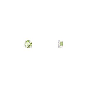 Bead 1440pk rose montees peridot silver plate, Preciosa Czech crystal 3-3.2mm round SS12