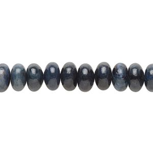 Dumortierite 1pkg1, rondelle bead natural 15.5-16 inch 8x4mm