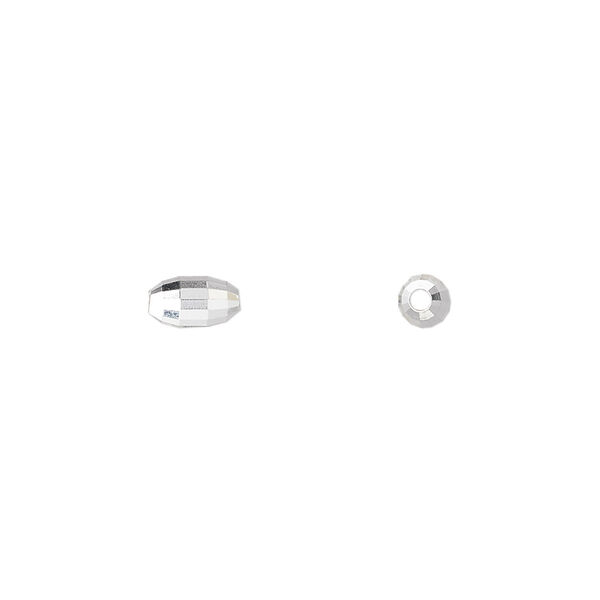 Bead, sterling silver, 7x4mm mirror oval. Sold per pkg of 2. image number 0