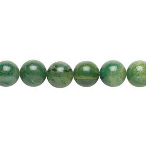 African aventurine 1pkg1, round bead natural 15.5-16 inch 8mm