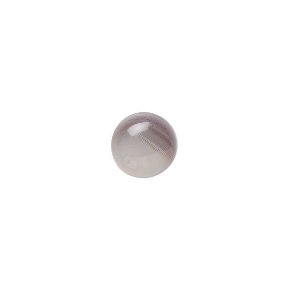 Botswana agate 1pkg2, calibrated round cab natural B grade, 10mm image number 0