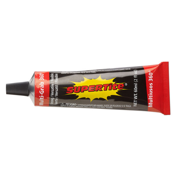 Adhesive, SUPERTite® Multi-Grab 360, pkg/2-fluid-ounce tube, clear (1139). image number 0