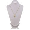 Display, necklace, velveteen and steel, grey, 11 x 7-1/4 x 6 inches. Sold individually. image number 2