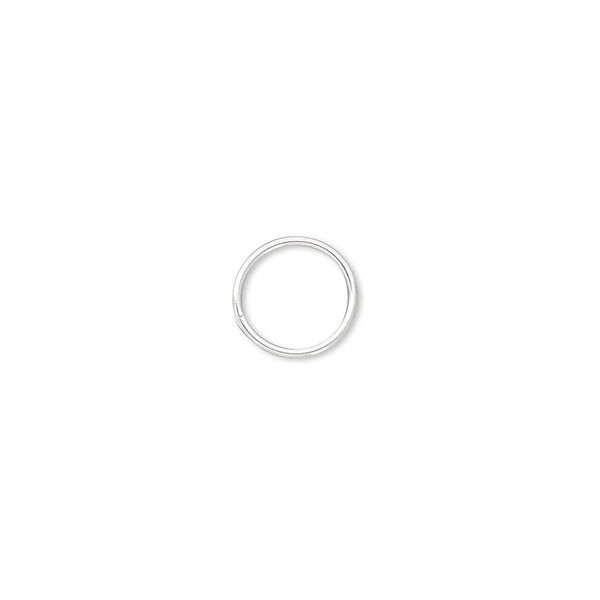Jump ring, sterling silver-filled, 9mm soldered round, 7.8mm inside diameter, 22 gauge. Sold per pkg of 100. image number 0