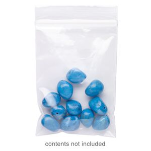 Bag, Tite-Lip™, oxo-biodegradable plastic, clear, 3x4-inch top zip. Sold per pkg of 1,000.