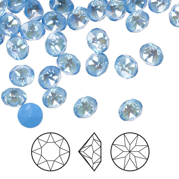 Chaton 288pk crystal ocean DeLite, Swarovski® 6.14-6.32mm round SS29 1088 image number 0