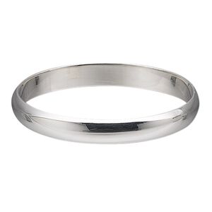 Ring, sterling silver, 2.5mm wide, size 7. Sold individually.