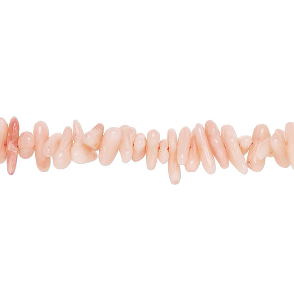Bamboo coral 1pkg1, cupolini bead, 15 inch pink salmon 8x2mm-12x4mm image number 0