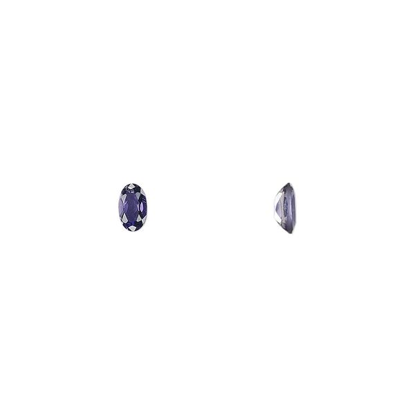 Iolite 1pkg2, hand-cut faceted oval gem natural 5x3mm image number 0