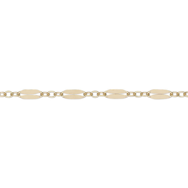 Chain, 14Kt gold-filled, 2.6mm long and short oval. Sold per 5-foot spool. image number 0