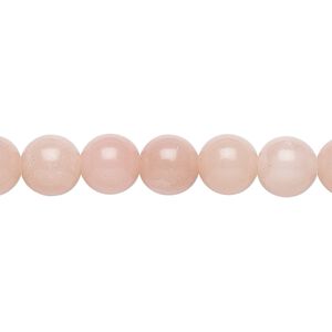 Pink aragonite 1pkg1, round bead 15.5-16 inch 8mm