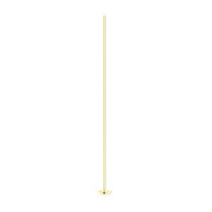Head pin, 14Kt gold-filled, 1-1/2 inch with cup, 24 gauge. Sold per pkg of 4.