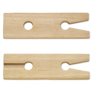 Replacement bench pin, wood, 7-1/2 x 2-inch rectangle with V-slot. Sold individually.