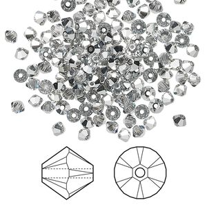 Bead 1440pk crystal CAL, Swarovski® 3mm XILION bicone 5328
