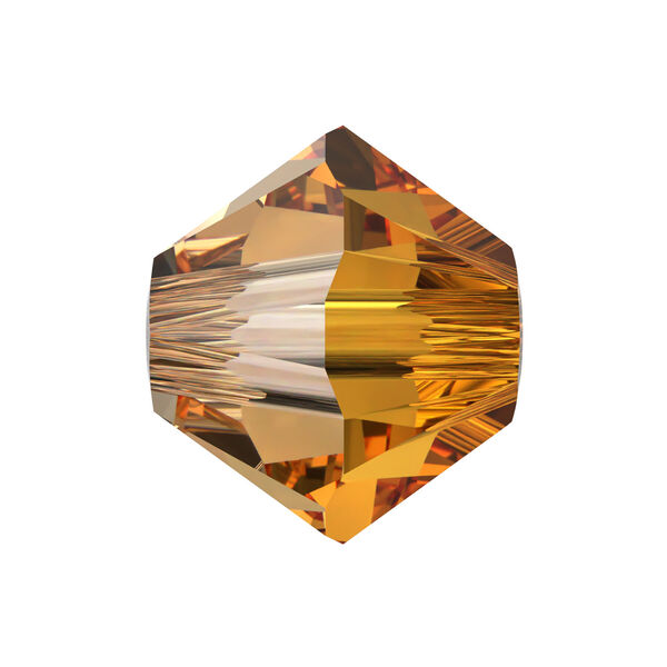 Bead 1pkg48 dark orange (HICT), Crystal Passions® 4mm bicone 5328 image number 0