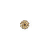 Bead, glass rhinestone / epoxy / resin, champagne, 8mm round. Sold individually. image number 1