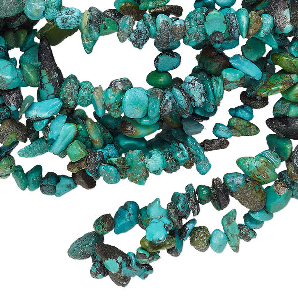 Turquoise 1pkg1, chip bead C- grade, 34 inch mini image number 0