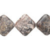 Pink-black marble 1pkg1, puffed diamond bead natural, 15 inch 37-38mm image number 0