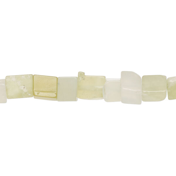 Olive new "jade" 1pkg1, cube bead natural, 15 inch 5-7mm image number 0